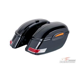 Rigid saddlebag CUSTOMACCES TOURING ARS002N black pair