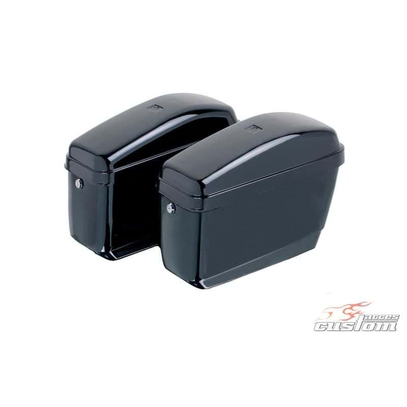 Rigid saddlebag CUSTOMACCES EASY black pair