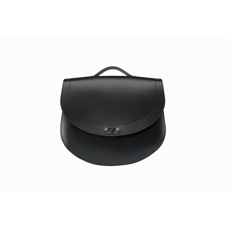 Leather saddlebag CUSTOMACCES HD black right
