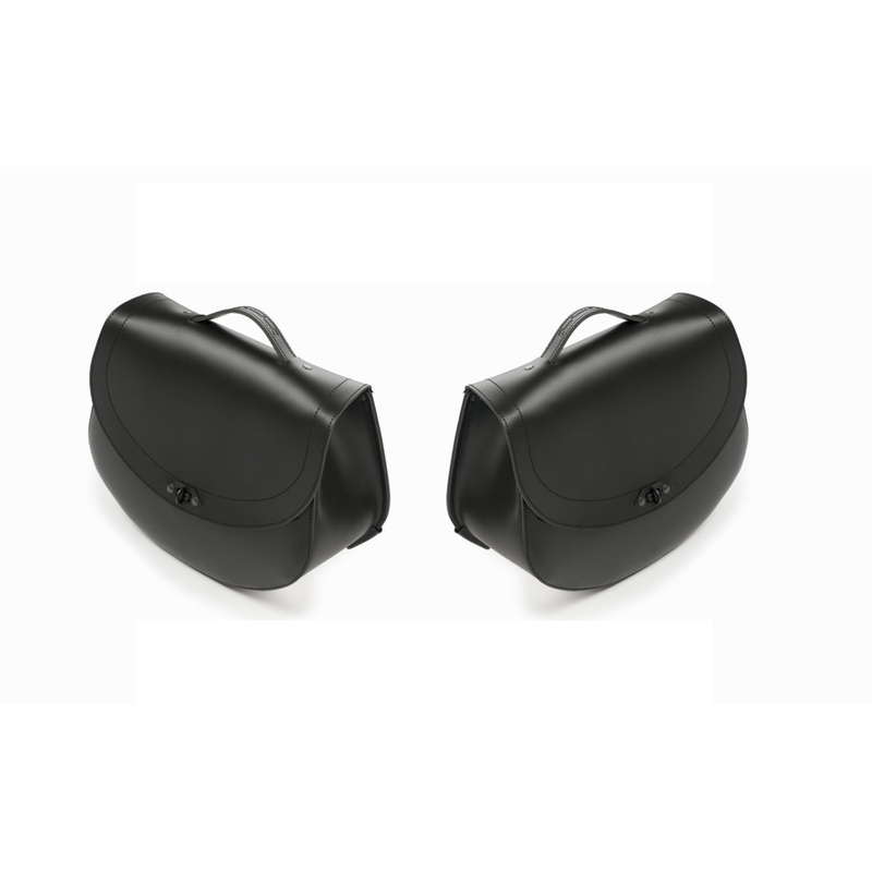 Leather saddlebag CUSTOMACCES HD black right