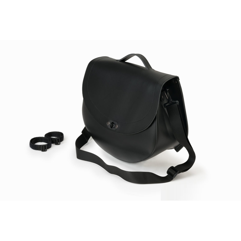 Leather saddlebag CUSTOMACCES HD black right