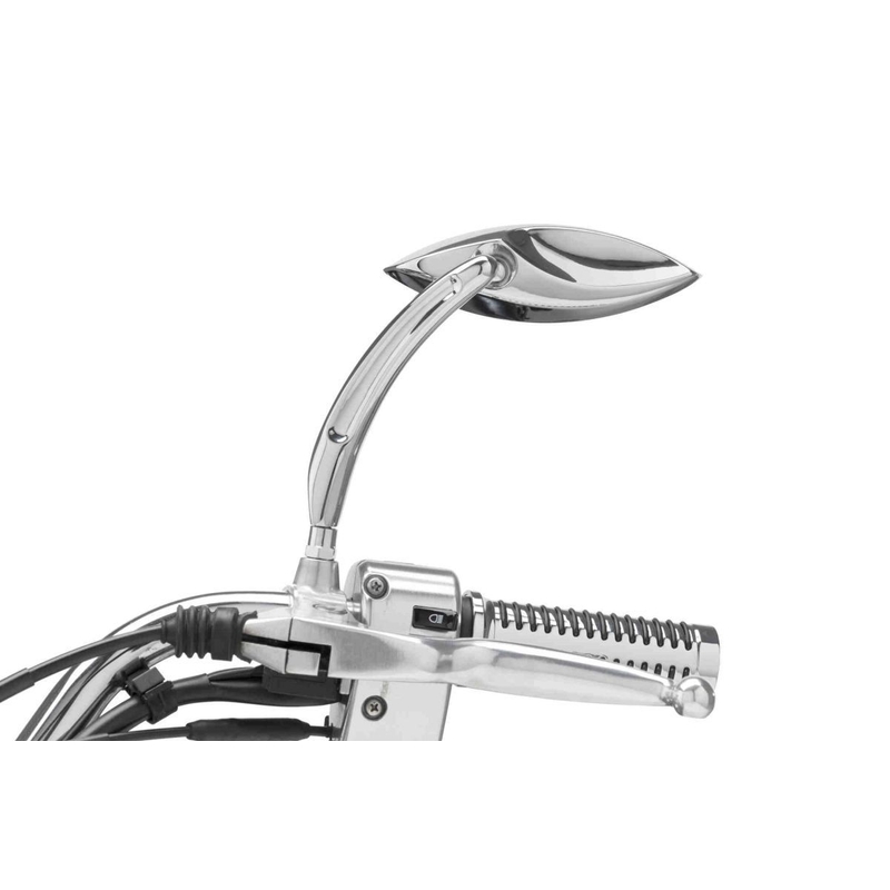 Rear view mirror CUSTOMACCES REVOLVER stainless steel pair