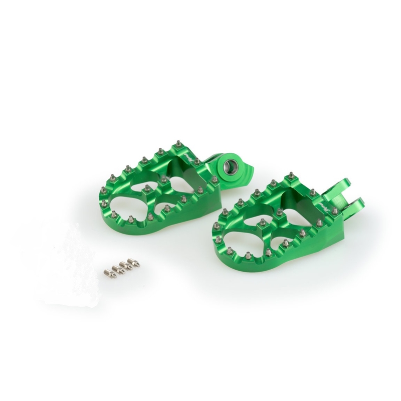 Footpegs PUIG OFF-ROAD green