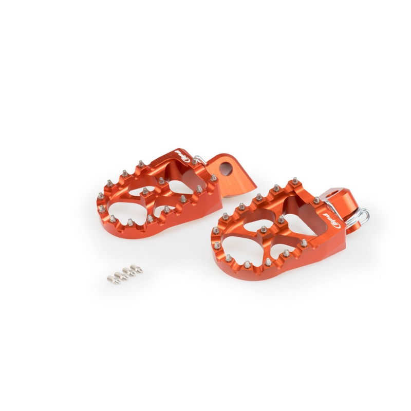Footpegs PUIG OFF-ROAD orange