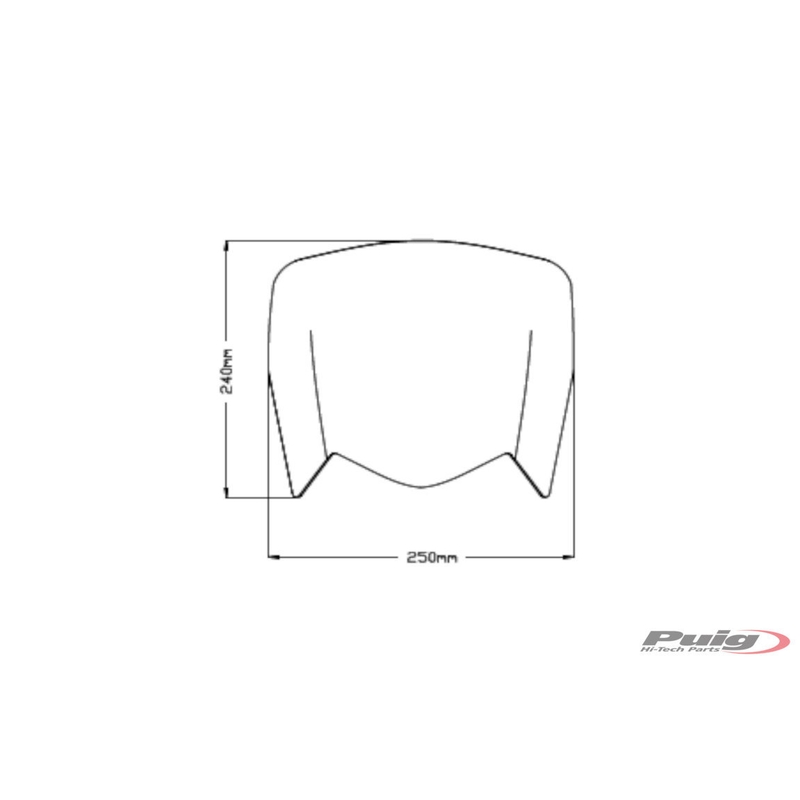Windscreen PUIG SPORT smoke