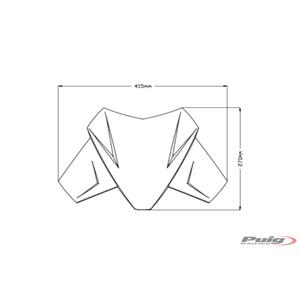 Windscreen PUIG SPORT 20401H smoke