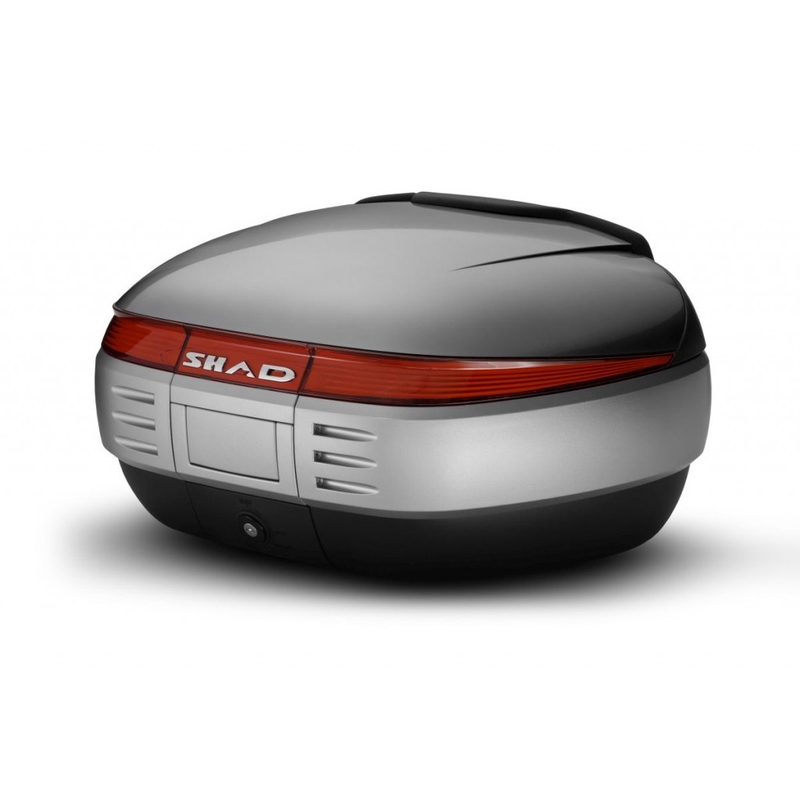 Top case with color cover SHAD SH50 Silver
