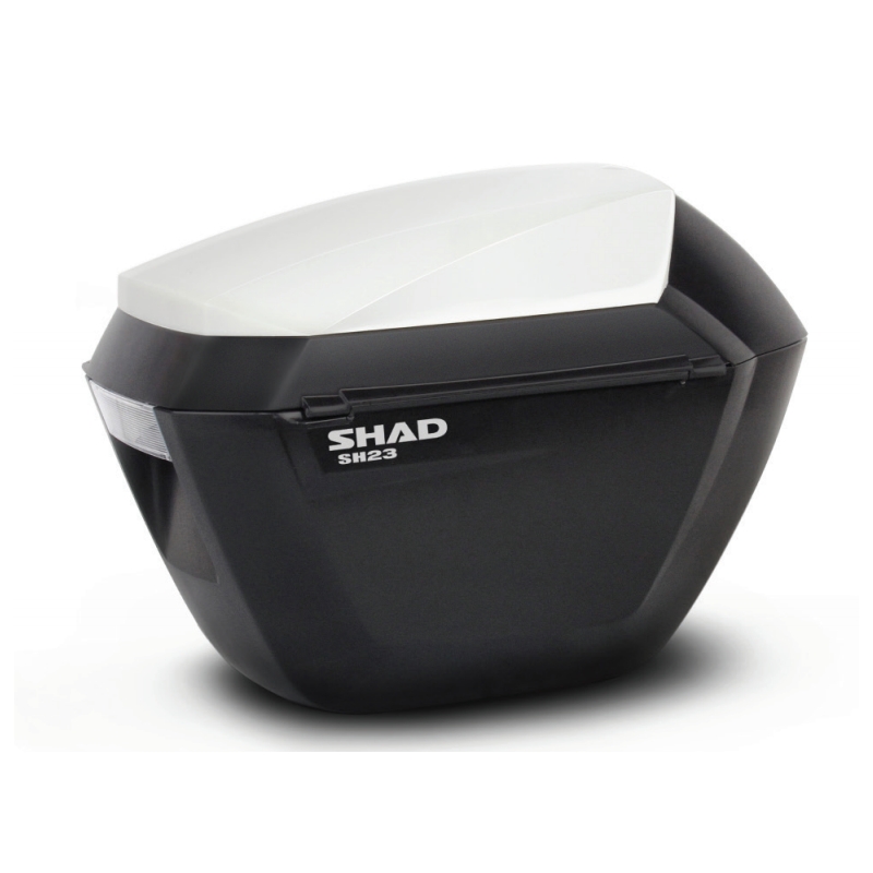 Side cases with color cover SHAD SH23 white