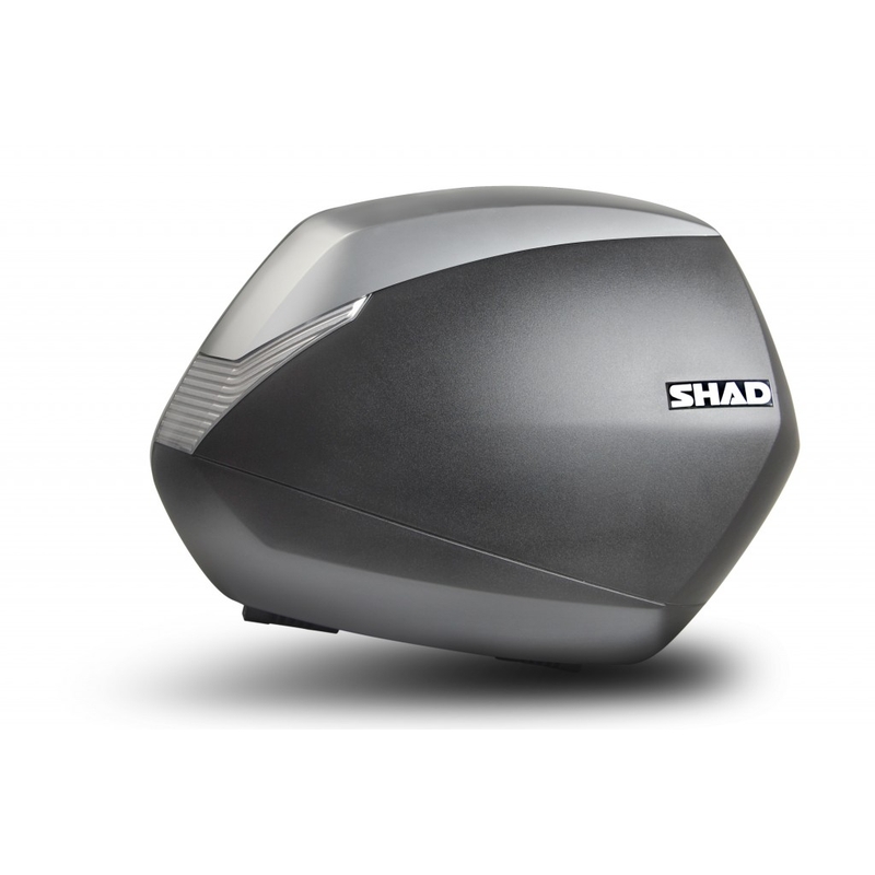 Side cases with color cover SHAD SH36 New titanium (pair) with PREMIUM lock