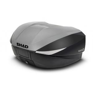 Top case with color cover SHAD SH58X New titanium with PREMIUM lock