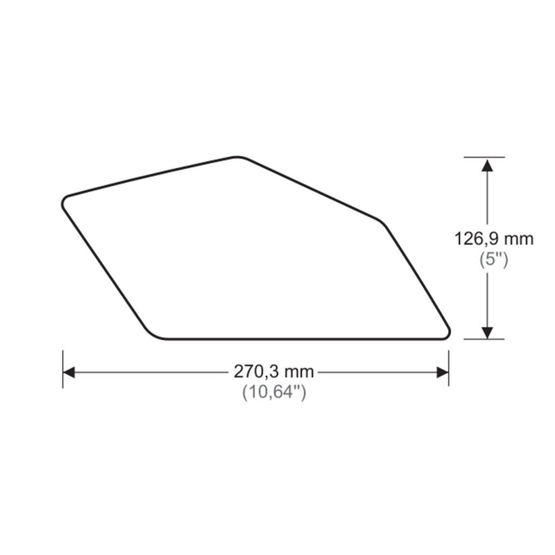 Tank side protectors PUIG ANTI-SLIP black