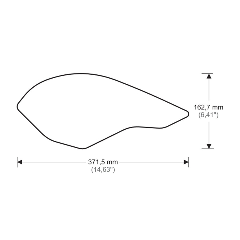 Tank side protectors PUIG ANTI-SLIP black