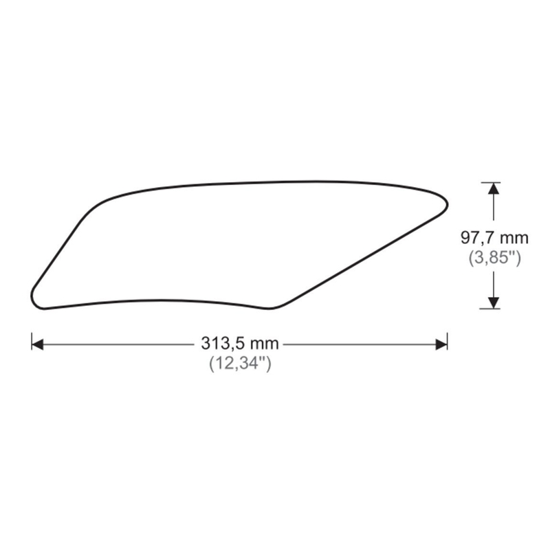 Tank side protectors PUIG ANTI-SLIP black