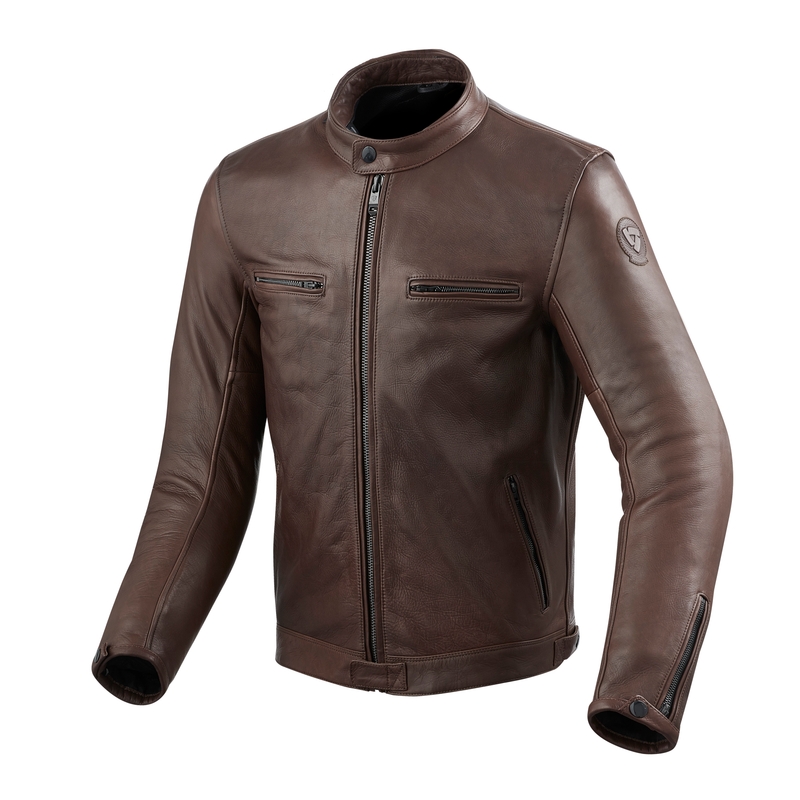 Skórzana kurtka motocyklowa Revit Gibson brązowa wyprzedaż