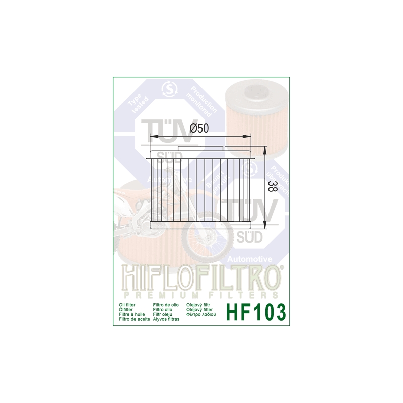 Oil filter HIFLOFILTRO