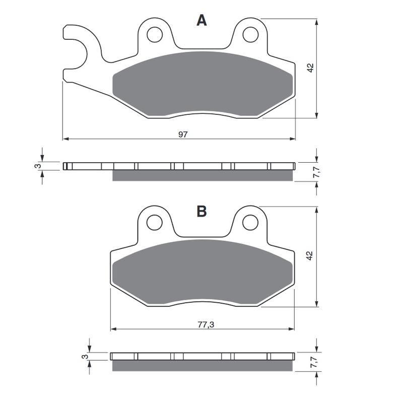 Brake pads GOLDFREN S33 OFF-ROAD FRONT