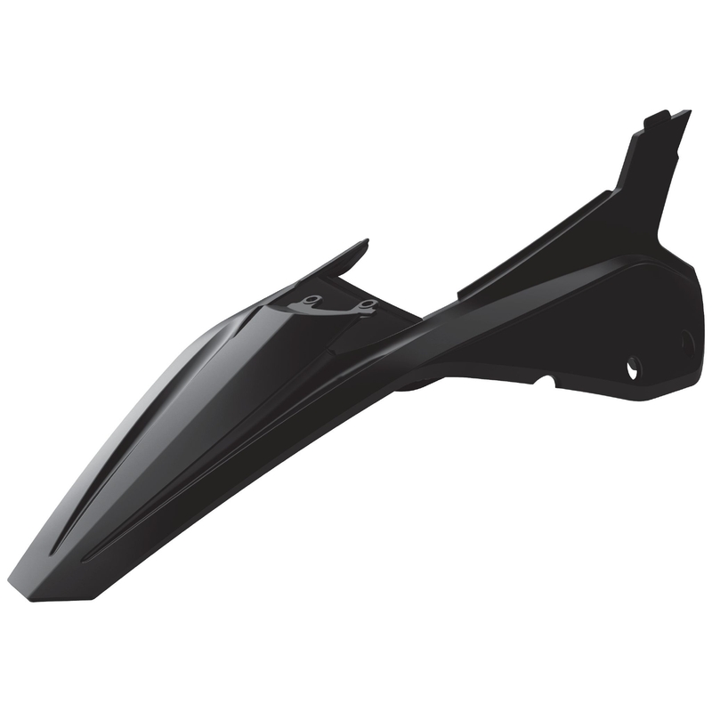 Rear fender + side panels POLISPORT black