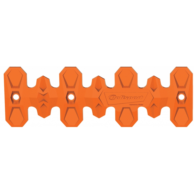 Exhaust head pipe guard POLISPORT ARMADILLO short orange