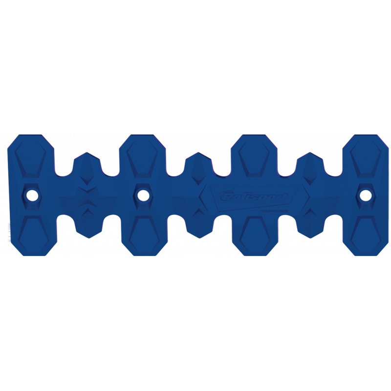 Exhaust head pipe guard POLISPORT ARMADILLO short blue