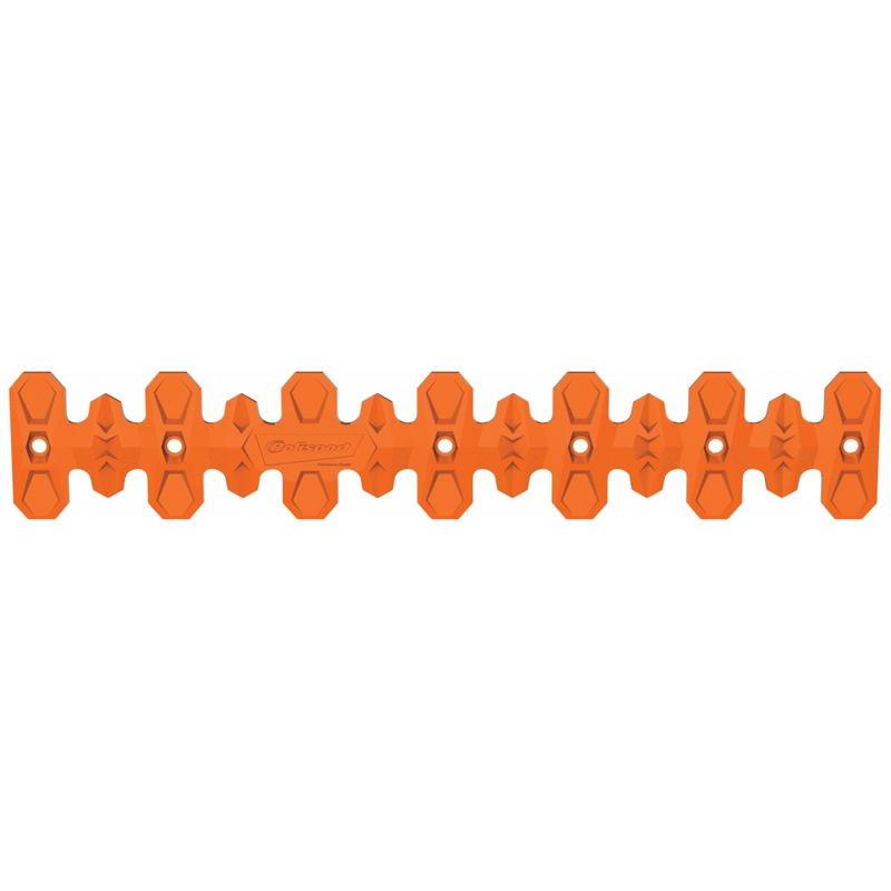 Exhaust head pipe guard POLISPORT ARMADILLO long orange