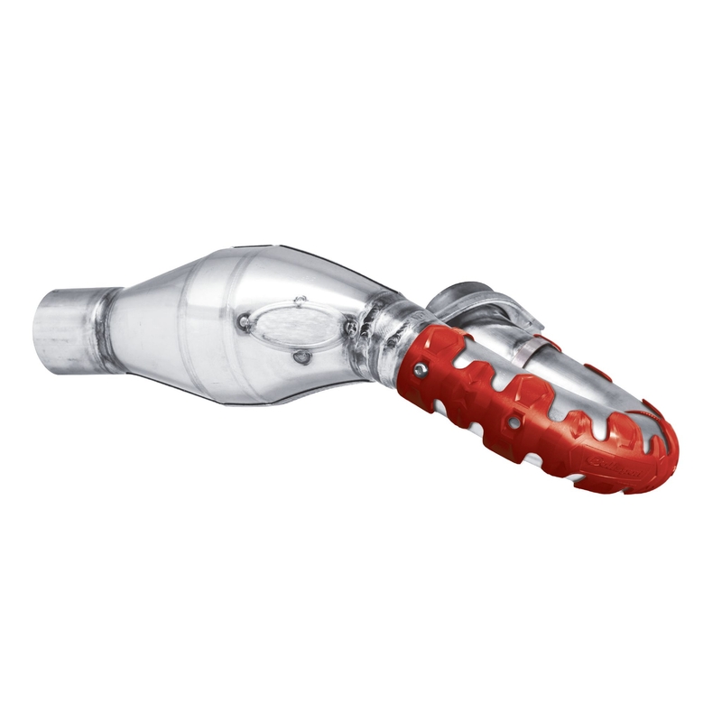 Exhaust head pipe guard POLISPORT ARMADILLO long red