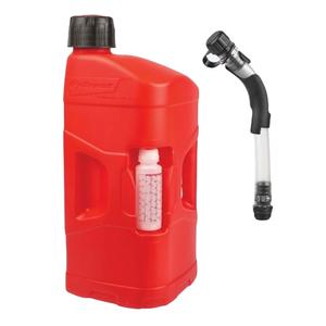 Utility can POLISPORT PROOCTANE 8460000001 20 l with standard cap + 250 ml mixer + hose clear red