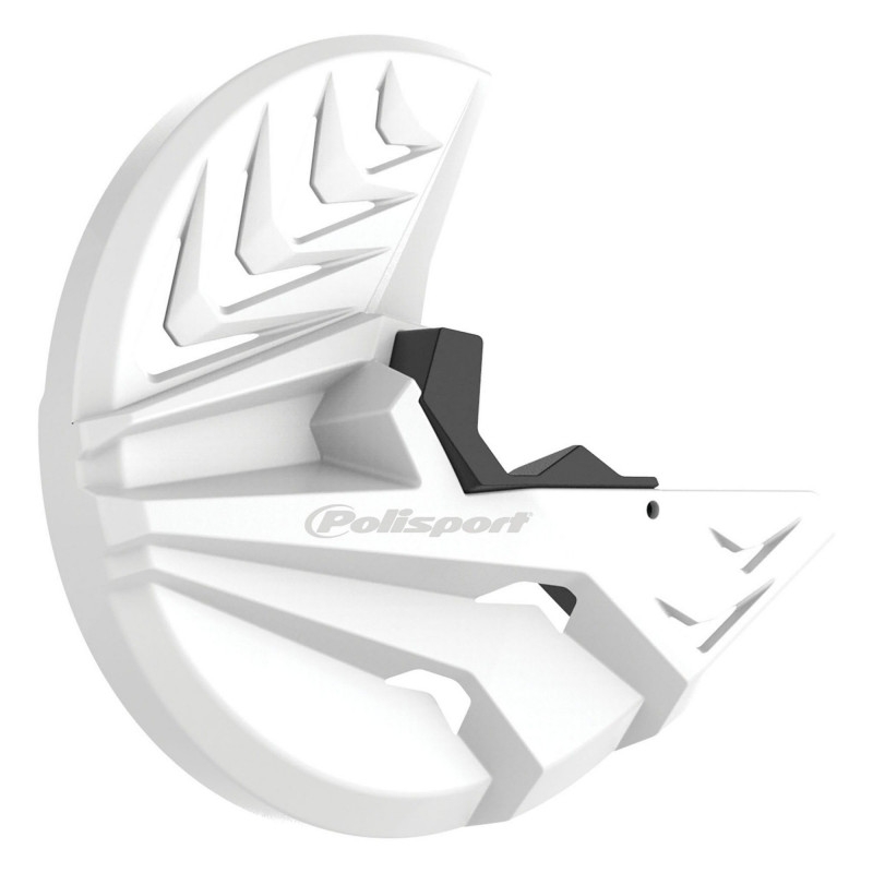 Disc & bottom fork protector POLISPORT white/black for HONDA CRF 450 R 2010-2014, HONDA CRF 250 R 2010-2014