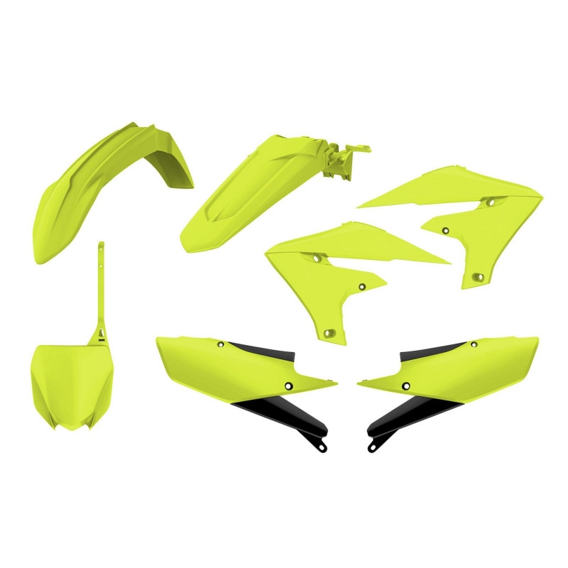 Plastic body kit POLISPORT Flo yellow