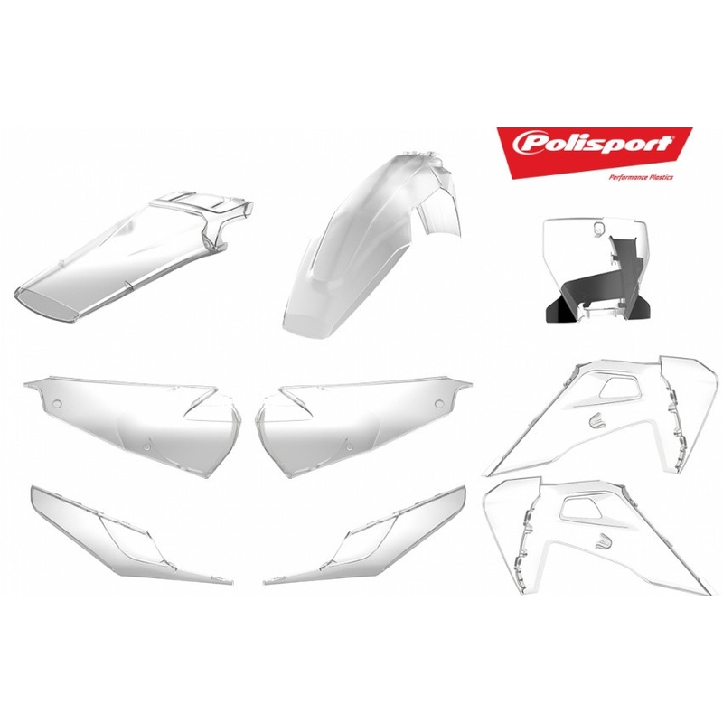 Plastic body kit POLISPORT clear 18