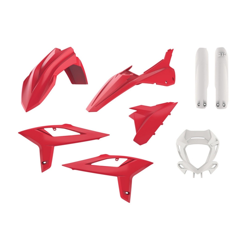 Plastic body kit POLISPORT red
