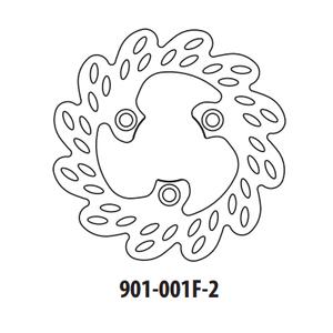 Brake disc GOLDFREN 901-001F-2 front 190 mm