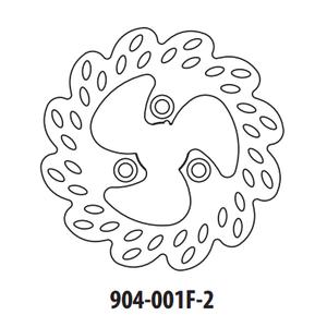 Brake disc GOLDFREN 904-001F-2 front 180 mm