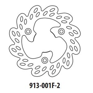 Brake disc GOLDFREN 913-001F-2 front 190 mm