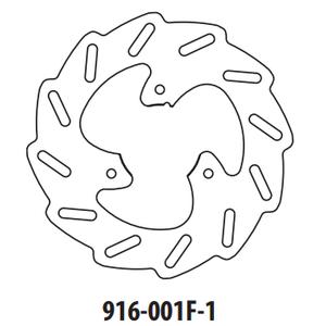 Brake disc GOLDFREN 916-001F-1 front 190 mm