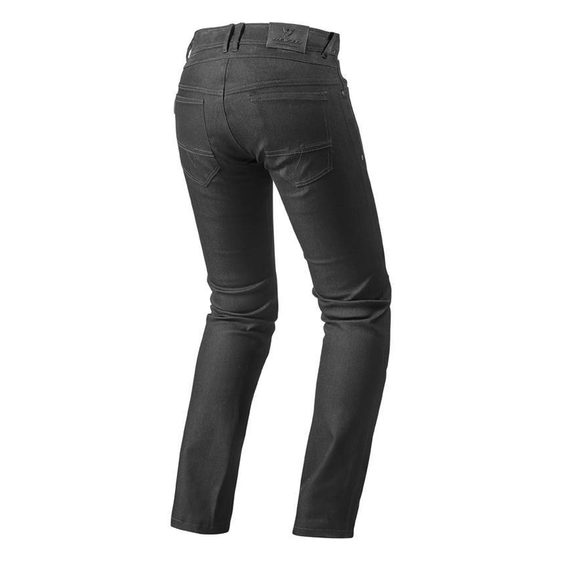 Damskie jeansy motocyklowe Revit Orlando H2O RF czarne wyprzedaż