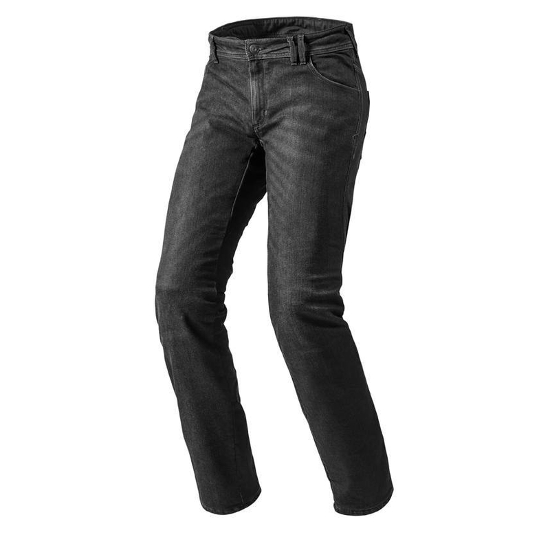 Jeansy motocyklowe Revit Orlando H2O RF czarne przedłużone
