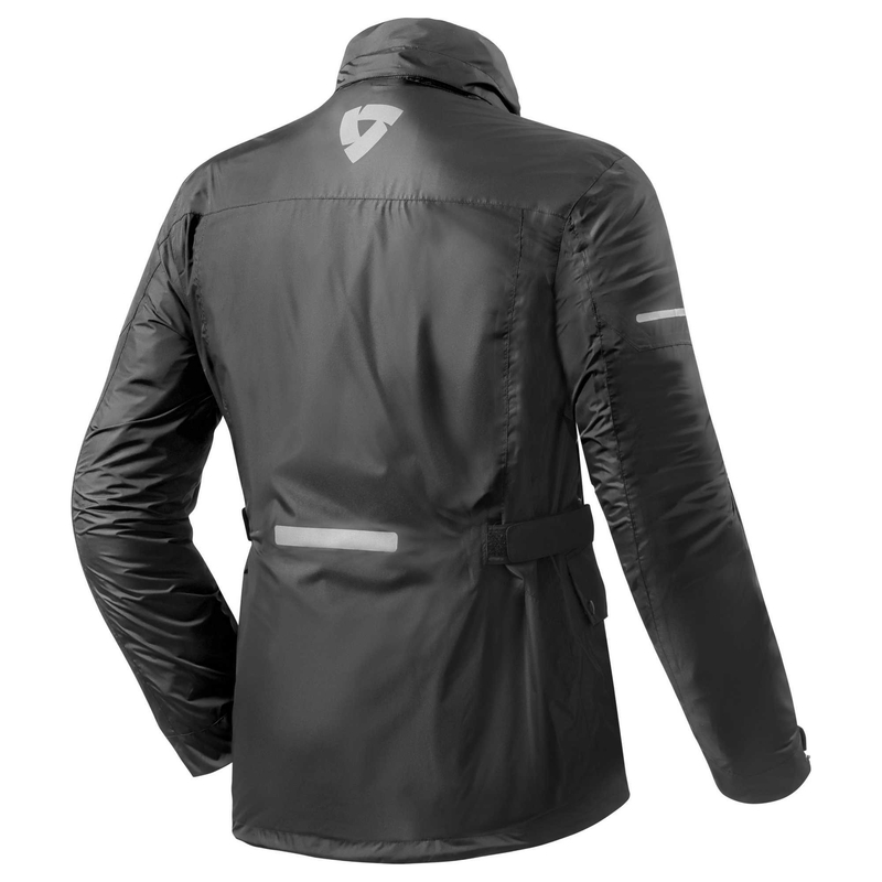 Moto kurtka przeciwdeszczowa Revit Quartz H2O czarna