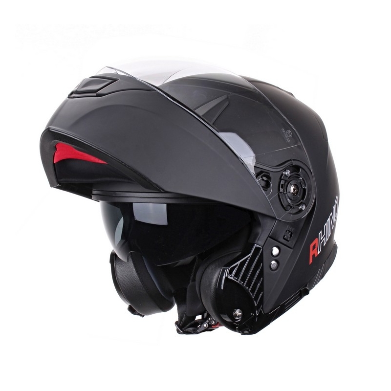 Kask szczękowy motocyklowy Rhino Highway czarny matowy + Pinlock