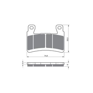 Brake pads GOLDFREN 324 GP6
