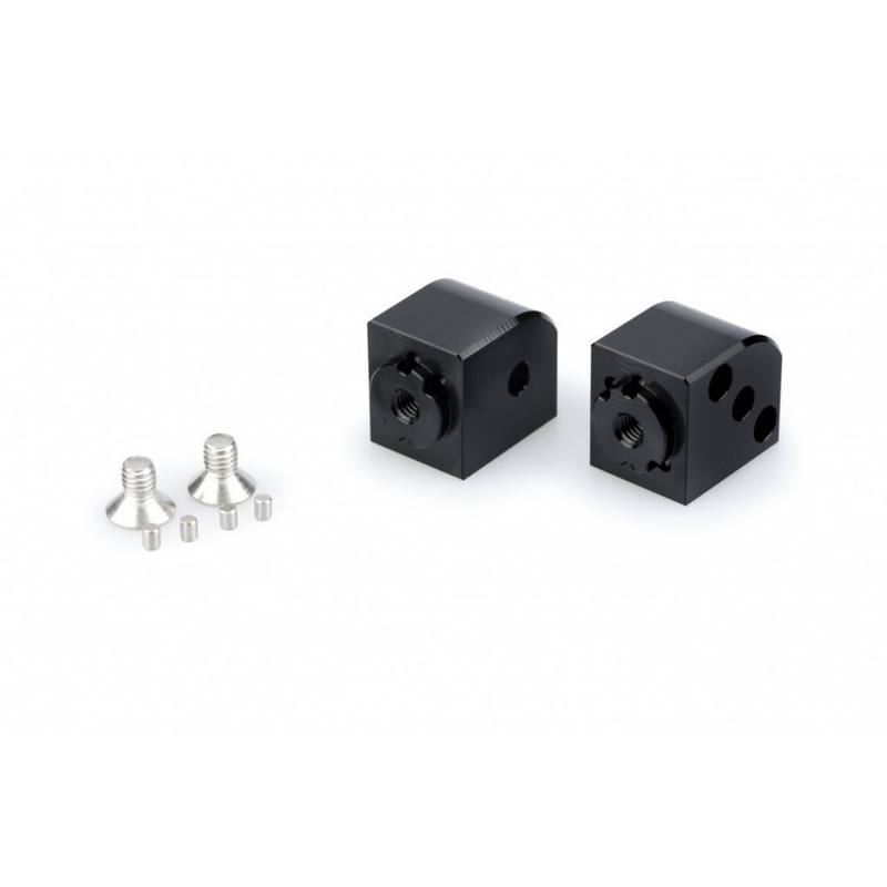 Footpeg adapters PUIG adjustable black