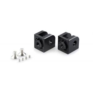 Footpeg adapters PUIG 20241N adjustable black