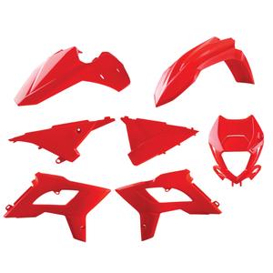 Plastic body kit POLISPORT 91085 restyling Red