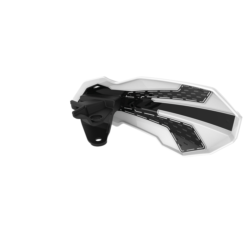 Handguard POLISPORT MX FLOW with mounting system black/white