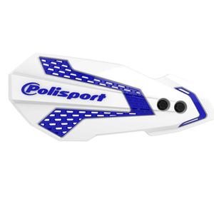Handguard POLISPORT MX FLOW 8308200016 with mounting system white /blue 98