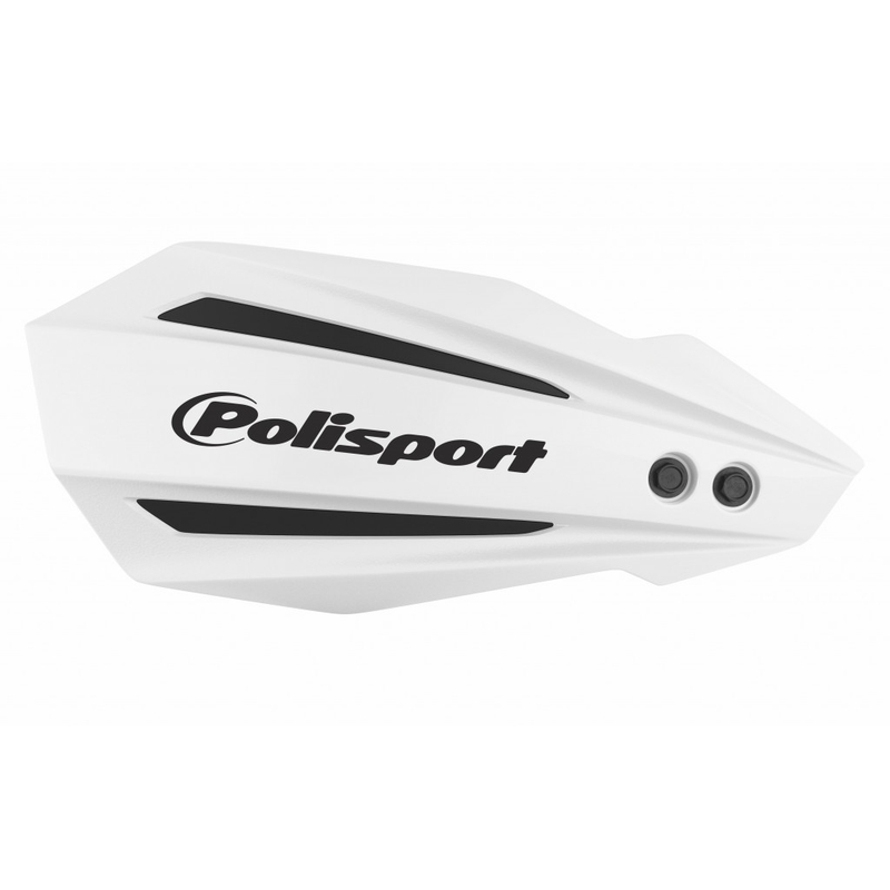 Handguard POLISPORT MX BULLIT with mounting system White for KAWASAKI KX 250 (F) 4T 2020-2024, KAWASAKI KX 450 (F) 2019-2024