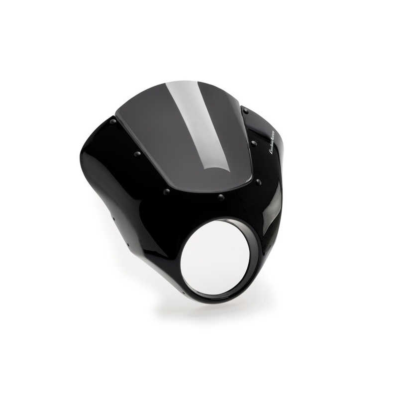 Semifairing PUIG DARK NIGHT dark smoke for HARLEY DAVIDSON FXDBI 1450 Dyna Street Bob 2006-2007, HARLEY DAVIDSON FXDB 1584 Dyna Street Bob 2007-2017