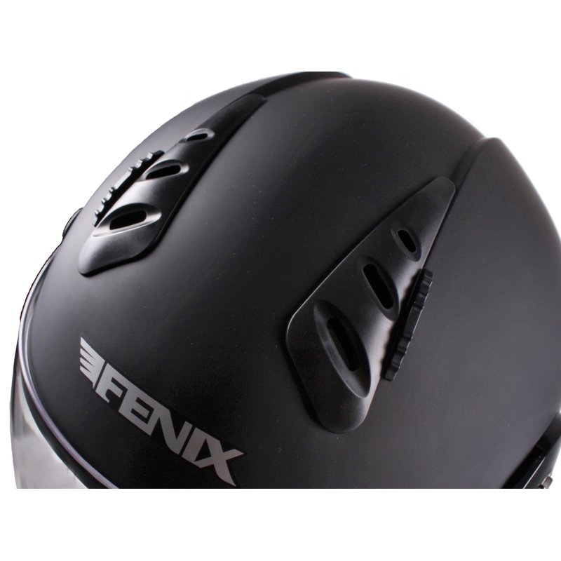 Kask moto otwarty Fenix 818 czarny matowy wyprzedaż
