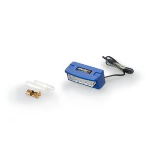 Licence support light PUIG FLASH 4136A blue alu with LEDs