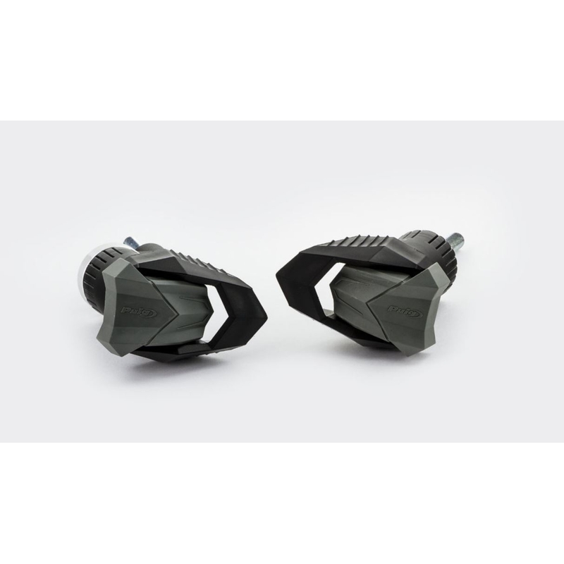 Frame sliders PUIG R19 black black with grey rubber