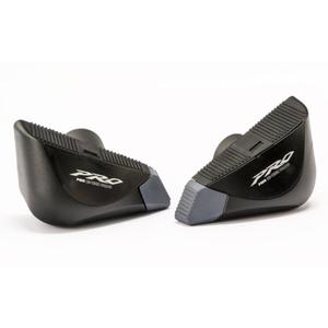 Frame sliders PUIG PRO 20451N black with grey rubber